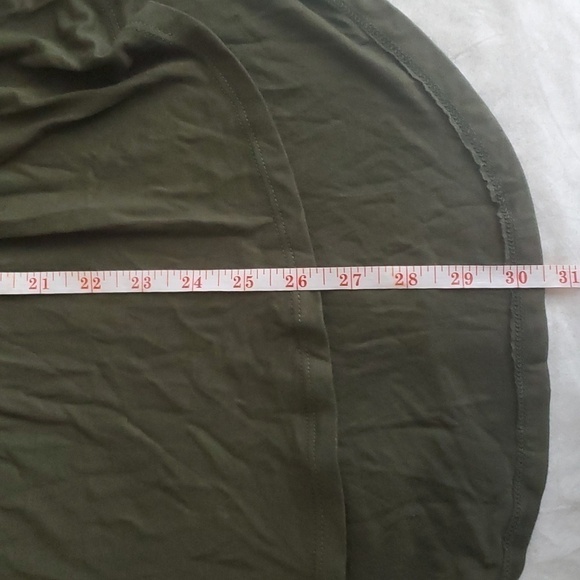 HEIMISH USA Tshirt Army Green Tunic with Babydoll  Front Size Small - Picture 9 of 9